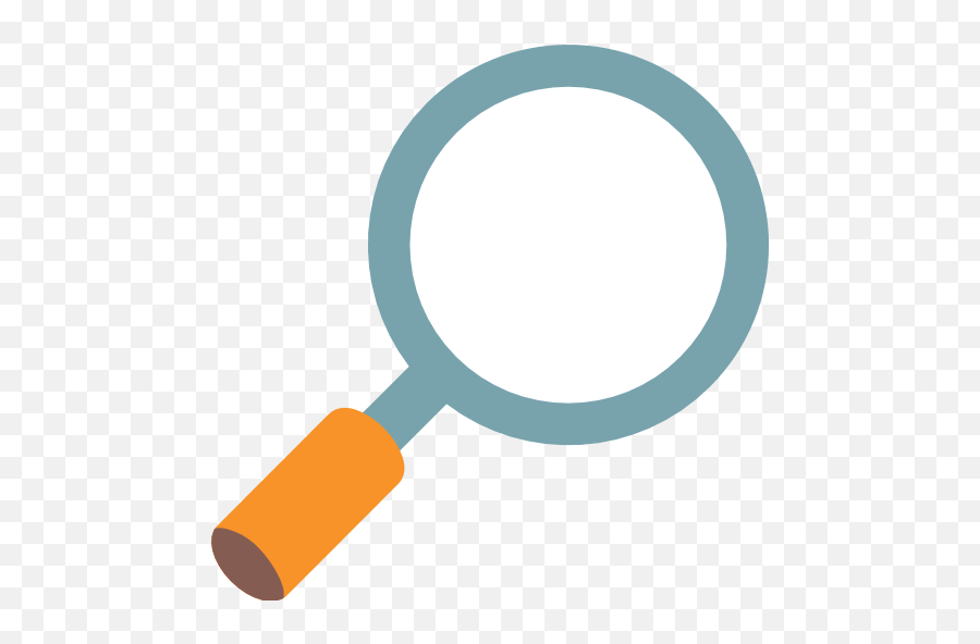 Right - Pointing Magnifying Glass Emoji For Facebook Email Magnifying Glass Emoji Black Background Png,Magnifying Glass Transparent Background