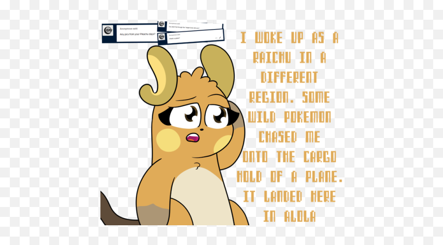 Asksoniaraichu - Ask Sonia Raichu Tumblr Blog Tumgir Cartoon Png,Raichu Png