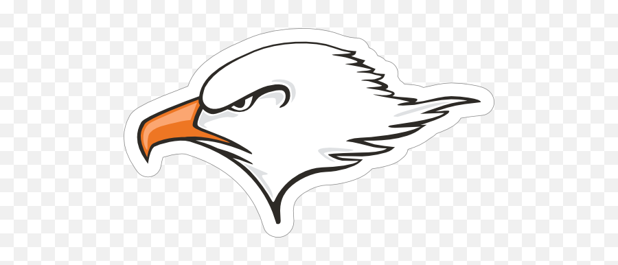 Eagle Head Mascot Sticker - Illustration Png,Eagle Head Logo