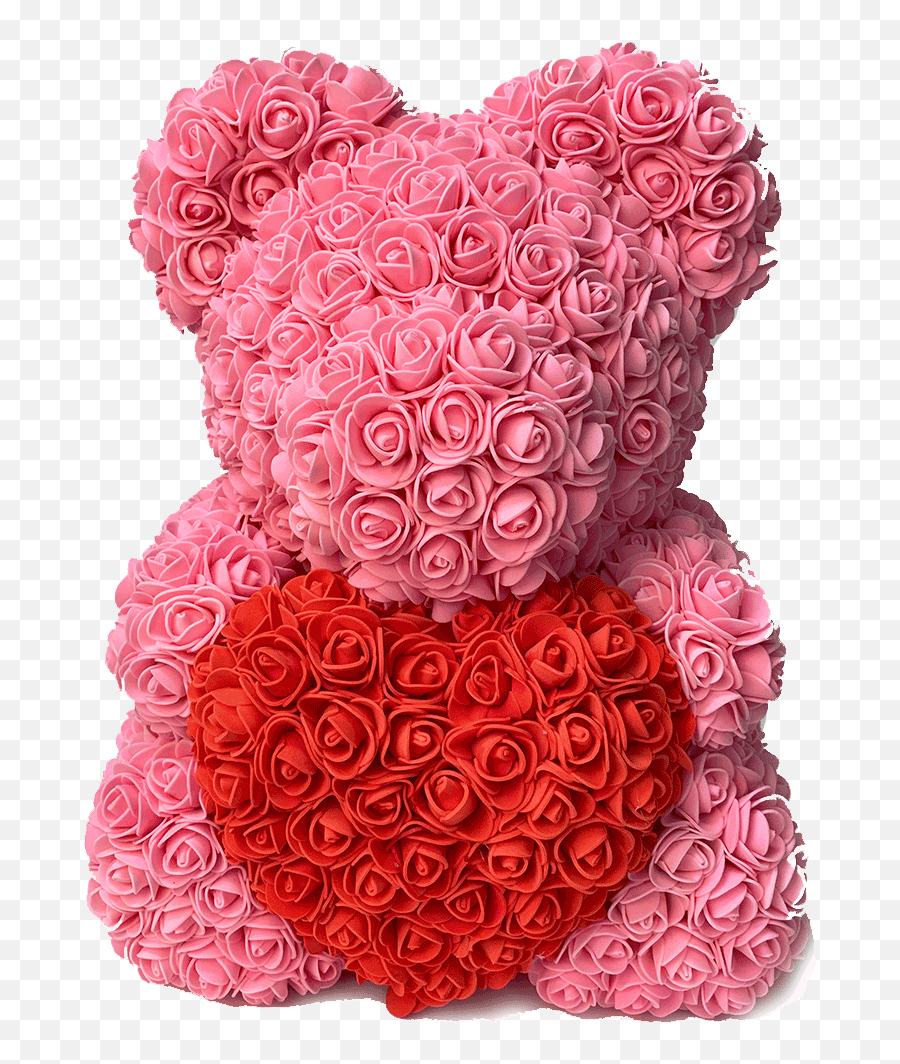 The Rose Bear With Red Heart Valentineu2019s Edition - Bouquet Png,Red Heart Transparent