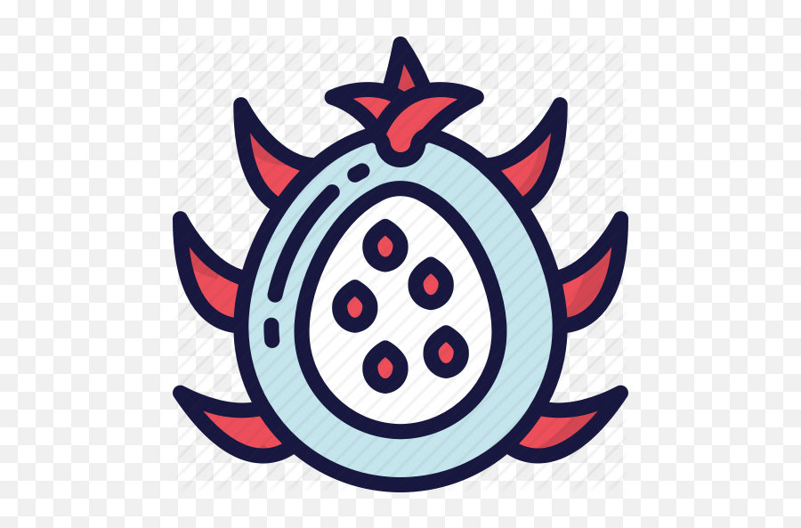 U0027fruit - Blue Redu0027 By Juicy Fish Emblem Png,Dragonfruit Png