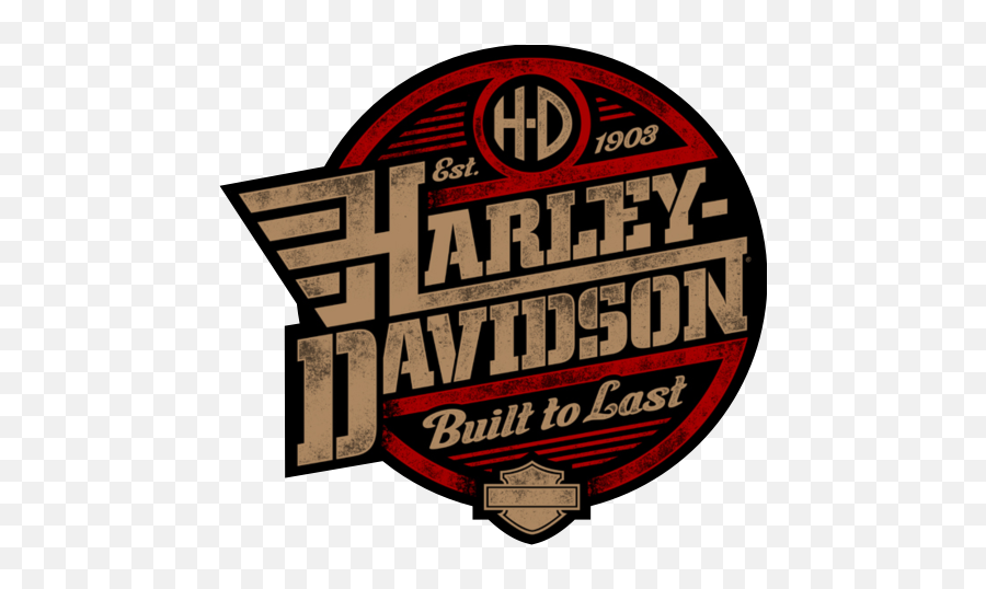 Harley Davidson - Harley Davidson Built To Last Clipart Harley Davidson Logo Png Hd,Harley Davidson Wings Logo
