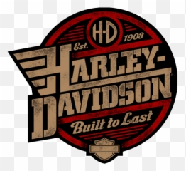 Harley Davidson - Built To Last Clipart Logo Png Hd