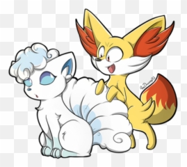 Photo - Alolan Vulpix And Fennekin Png,Vulpix Png