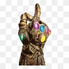 Thanos Guante Comic Comics Gauntlet - Gant De Thanos Dessin Png,Thanos Glove Png