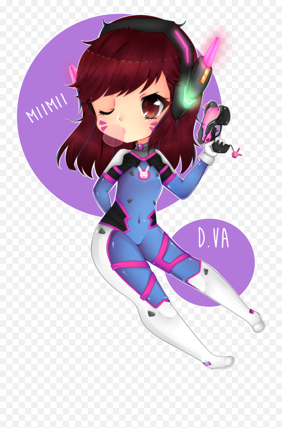 Dva Drawing Chibi - D Va Png Drawing,D.va Png