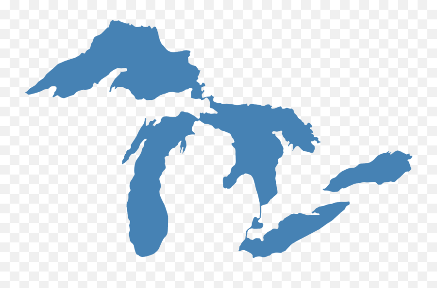 Michigan Great Lakes Outline Clipart - Great Lakes Decal Png,Michigan Outline Png