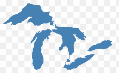 Michigan Mitten State Outlines Vectors - State Of Michigan Clipart Png