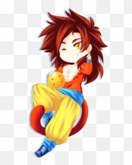 Super Saiyan Dragon Ball Z Dbz Chibi - Goku png
