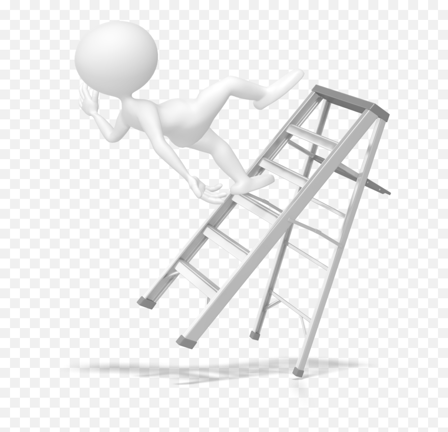 One Slip Can Be Costly - White Man 3d Falling Png,Person Falling Png