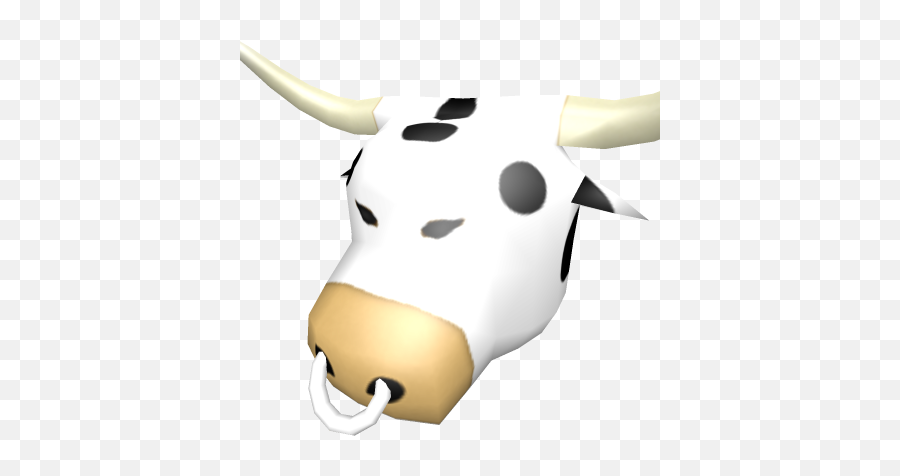 Opened Gift Of The Cow Bell Head - Roblox Dairy Cow Png,Cow Head Png