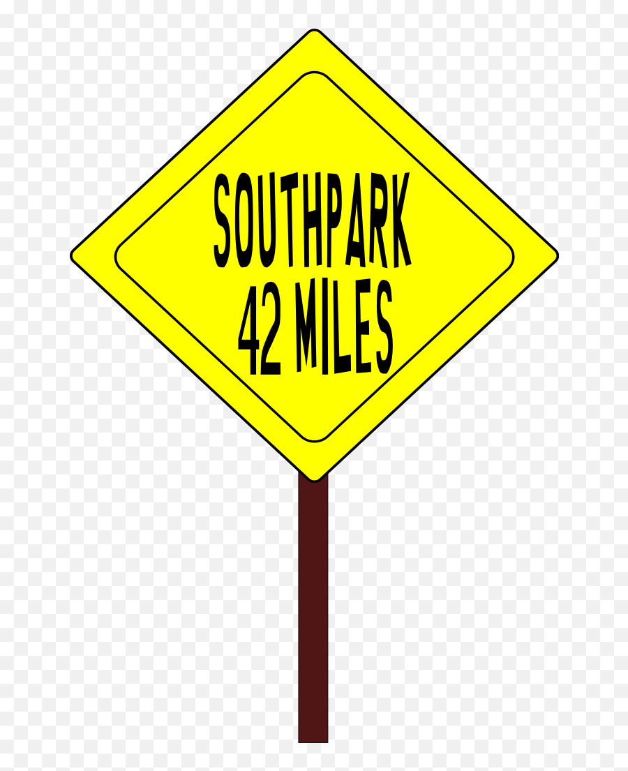 Filepanneau South Park - Bsvg Wikimedia Commons Traffic Sign Png,Squiggly Lines Png