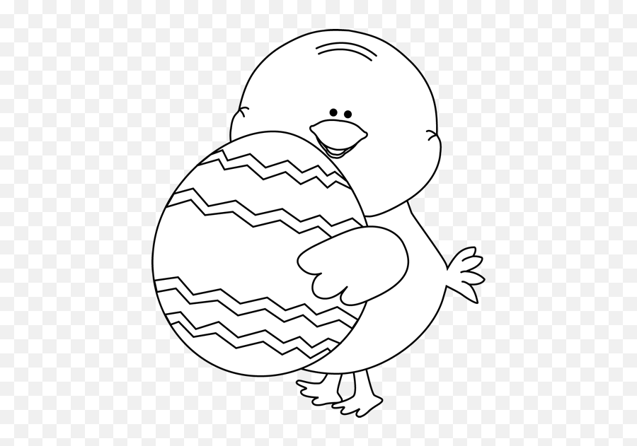 Download Easter Clipart Black And White Transparent Png - Easter Chick Clipart Black And White,Easter Clipart Transparent Background