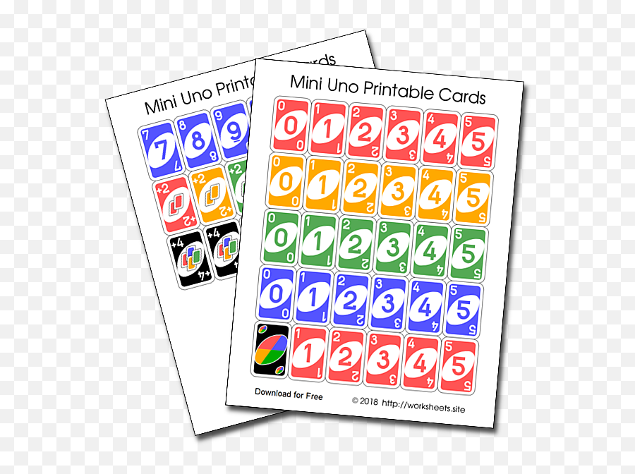 Download Playing Card - Pdf Printable Uno Cards Png,Uno Cards Png