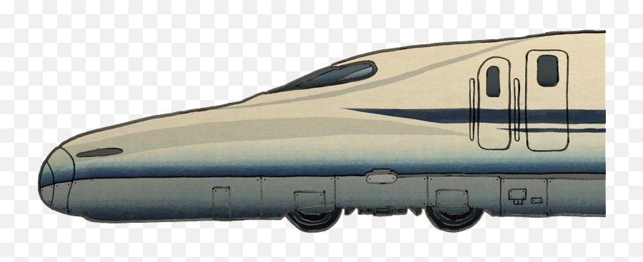 Bullet Train Png Clipart - Japan Bullet Train Drawing,Train Clipart Png