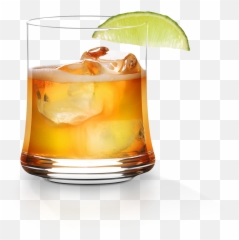 Hennessy Sour Pineapple Cocktail Glass - png