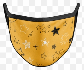 Cotton Face Mask - Star Doodle png