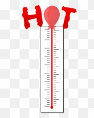 Thermometer - Thermometer Clip Art Hot Png,Thermometer Png