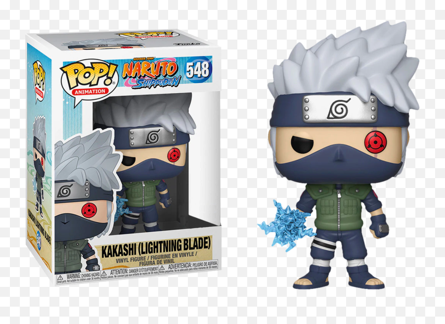 Naruto - Kakashi With Lightning Blade Us Exclusive Pop Vinyl Kakashi Lightning Blade Funko Pop Png,Naruto Hokage Png