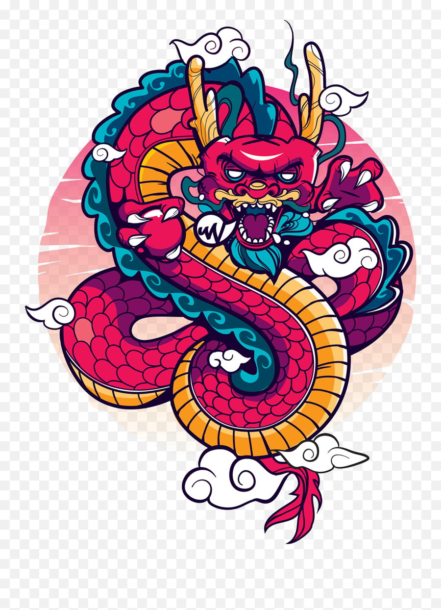 Graffiti Characters Dragon Art Doodle - Traditional Illustration Japanese Dragon Tattoos Traditional Illustration Japanese Traditional Chinese Dragon Designs Png,Japanese Dragon Png