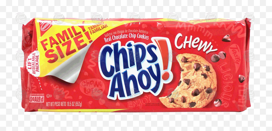 Nabisco Chips Ahoy Chewy Chocolate Chip Cookies 195oz - Chocolate Chip Cookie Png,Chips Ahoy Logo