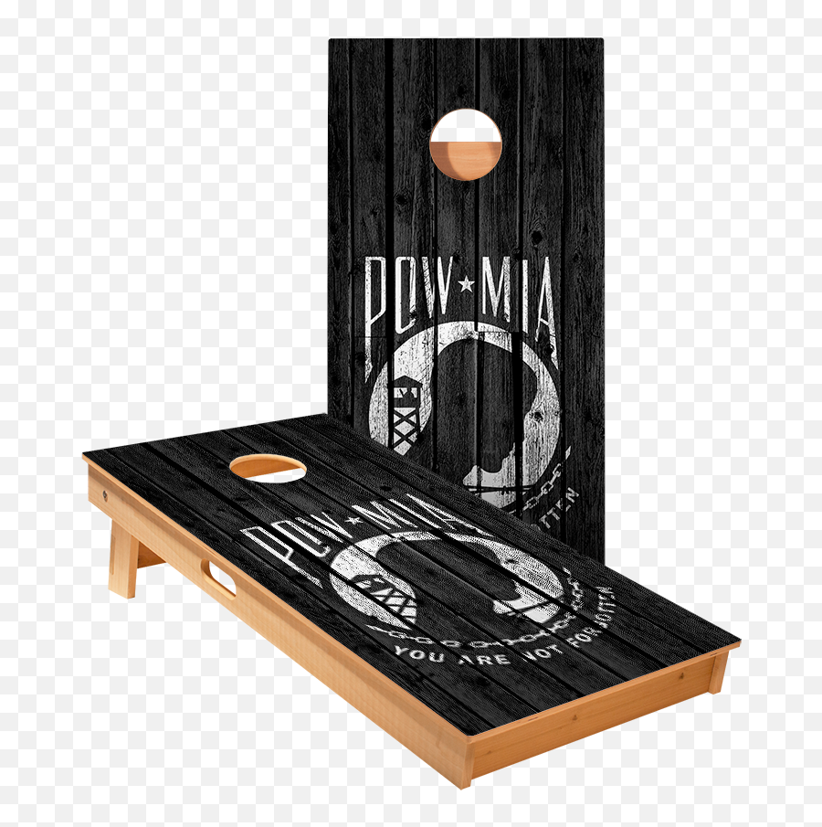 Pow Mia Regulation Cornhole Boards Bag Toss Game Set - Baggo Board Designs Png,Powmia Logo