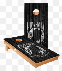 Pow Mia Regulation Cornhole Boards Bag Toss Game Set - Baggo Designs png