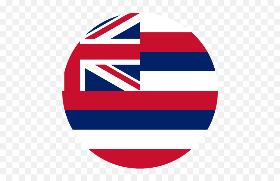 Vector Country Flag Of Hawaii - Hawaii State Flag Png,American Flag Circle Png
