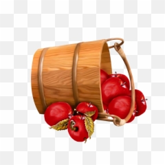 Pin - Bucket Of Apples Clipart Png,Apple Clipart Transparent