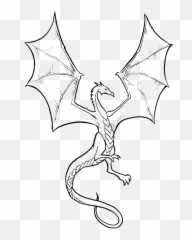 Dragon Flying Coloring Pages - Easy png