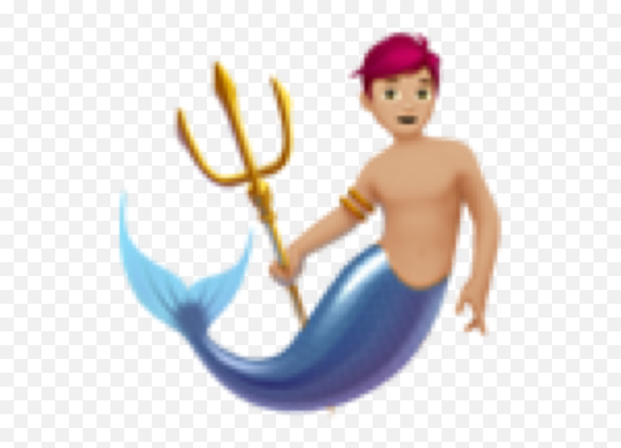 Download Mermaid Merman Man Emoji - Mermaid Emojis Png,Man Emoji Png