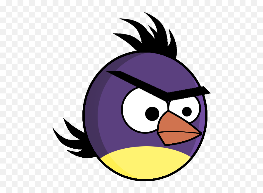 Purple Angry Bird By Demoskomicron - Angry Bird Purple Bird Purple Angry Birds Drawing Png,Angry Bird Png