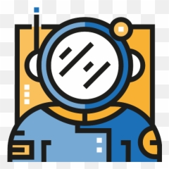 Astronaut Helmet Protection For Outer Space Vector Svg Icon - Avatar png