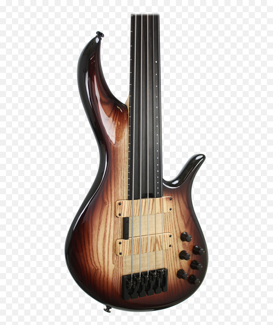 F Bass Bnf5 Fretless 5 String Ebony - Bass 6 String Fretless Png,Vintage Icon V74 Fretless Bass