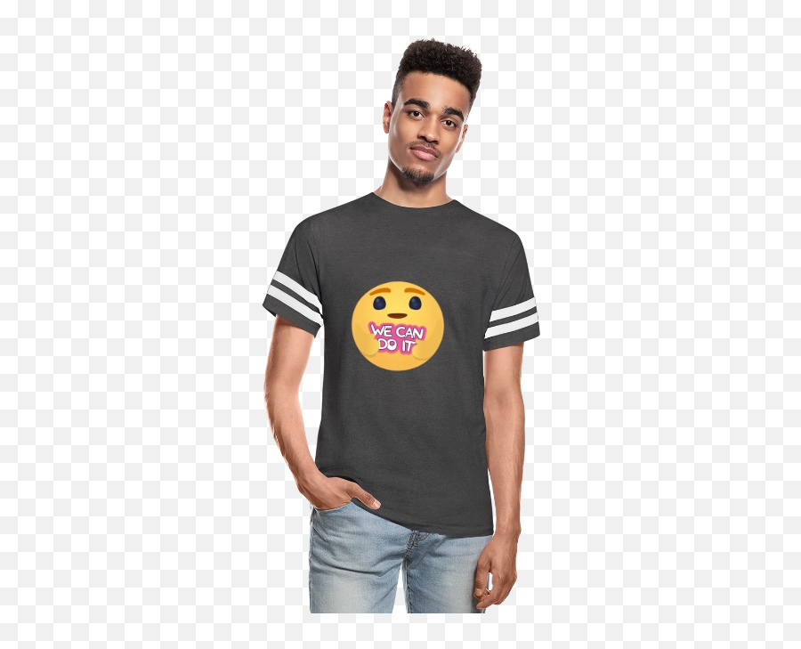 We Can Do It Care Emojis Shirts - Vintage Sport Tshirt Png,Facebook Male Icon