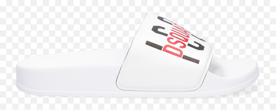 White Dsquared2 Flip Flops Icon Kid Slide 2 - Shoe Style Png,Flip Icon