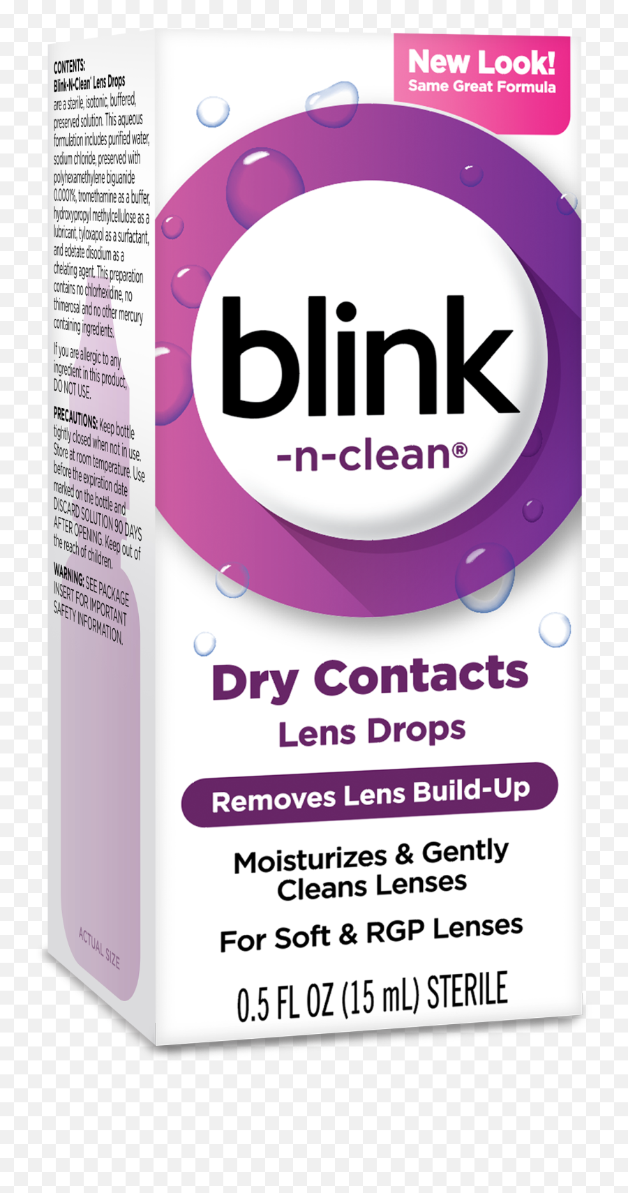 Blink - Nclean Lens Drops 05 Fl Oz Skin Care Png,Icon Pop Mania Answers