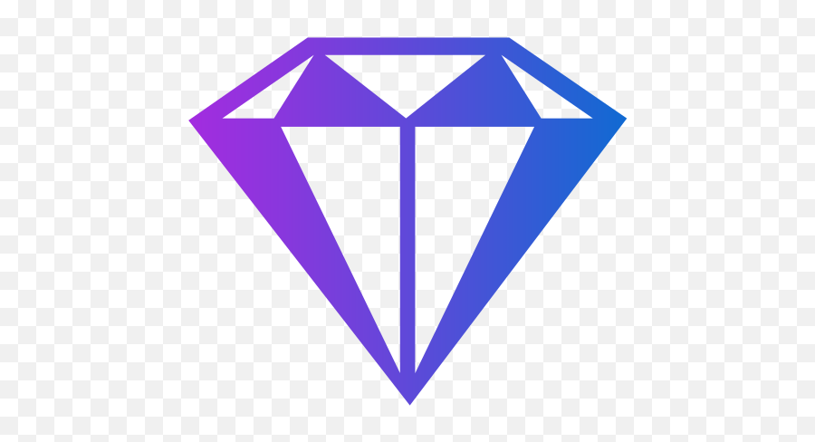 Diamond Icon Gradient - Solid Png,Diamonds Icon
