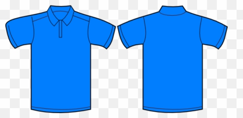 Polo Shirt Front And Back Clip Art - Vector Polo Shirt Blue Vector Png,Polo Png