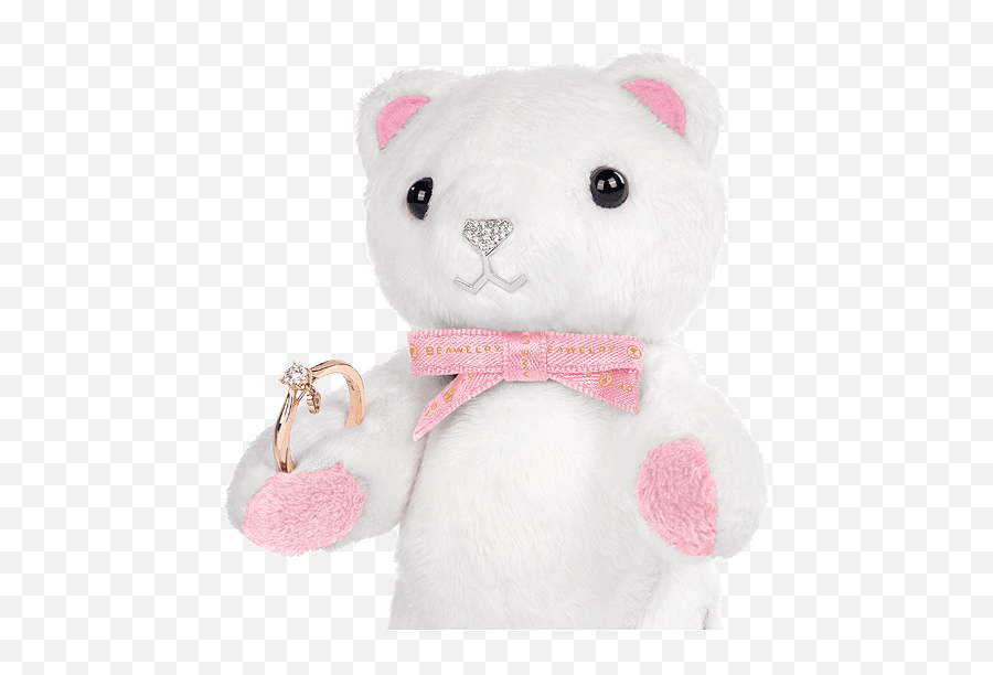 Mini Sparkle Beawelry Bear With A Ring Holder - Teddy Bear Png,Pink Sparkles Png