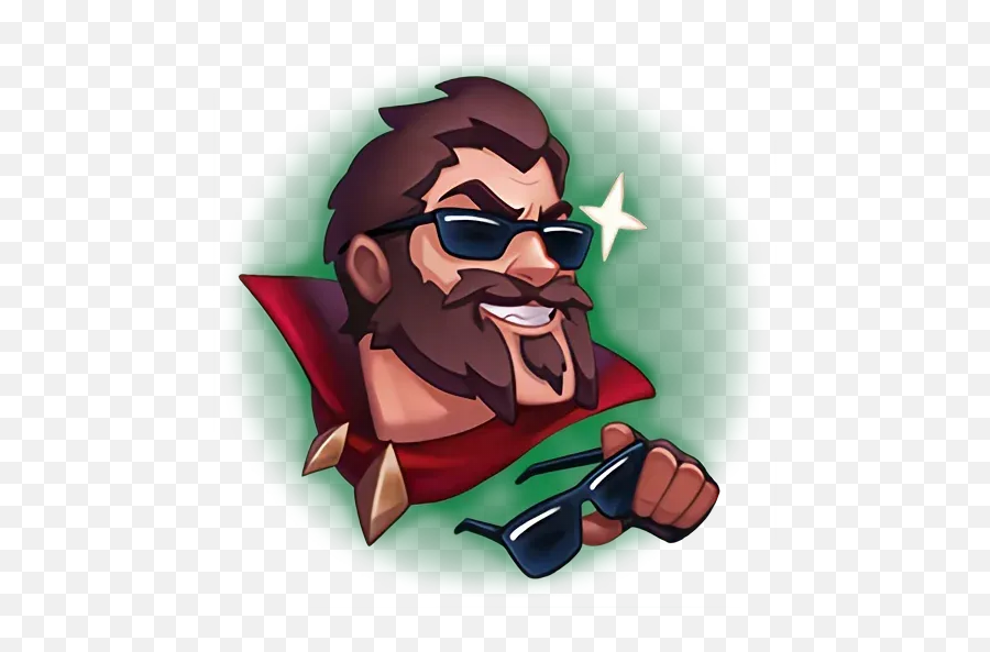 Lol5 Sticker Pack - Stickers Cloud Graves Emote League Png,Demacia Summoner Icon