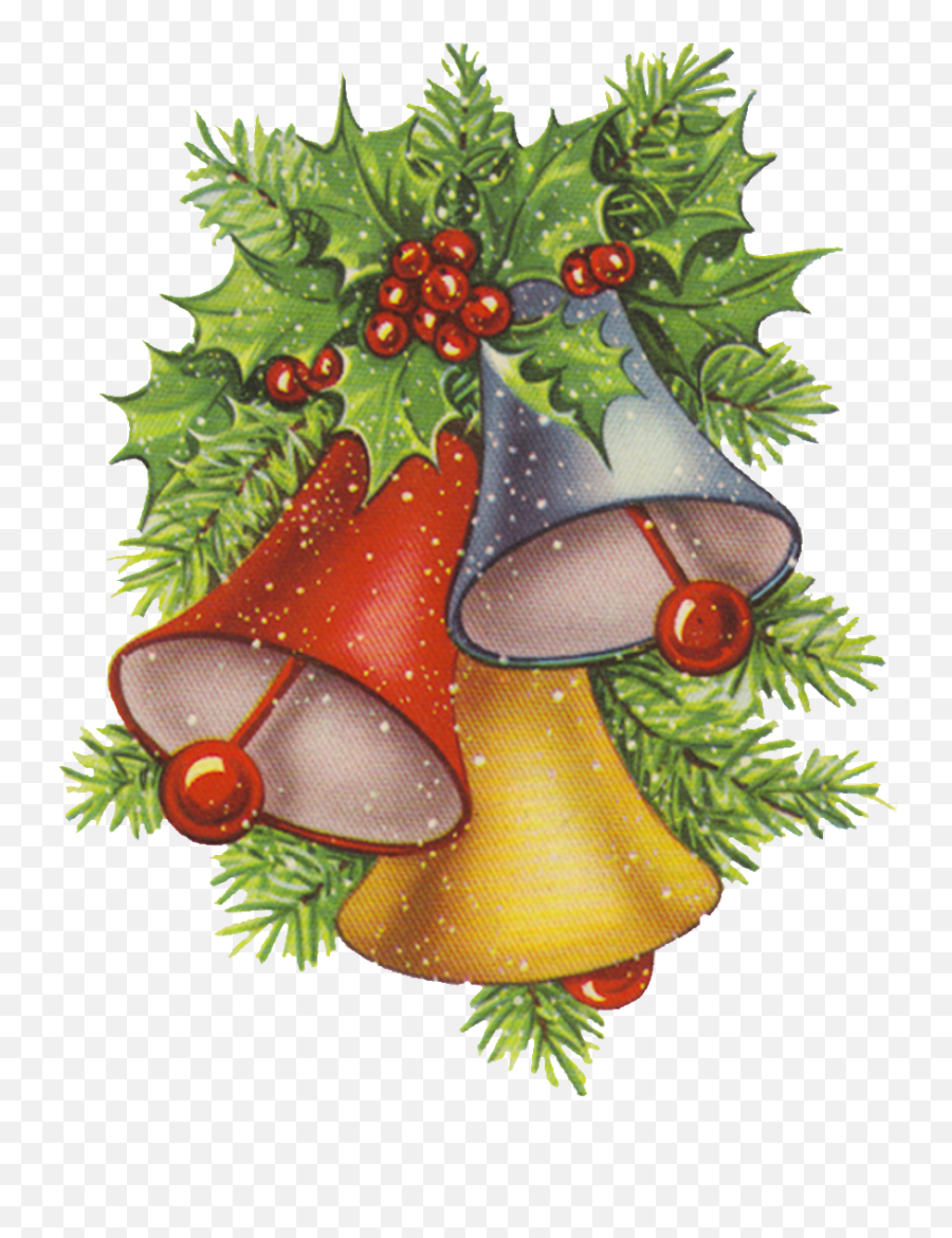 Download Hd Holly Bells Png - Christmas Bells Clip Art Christmas Bells Clipart,Christmas Bells Png