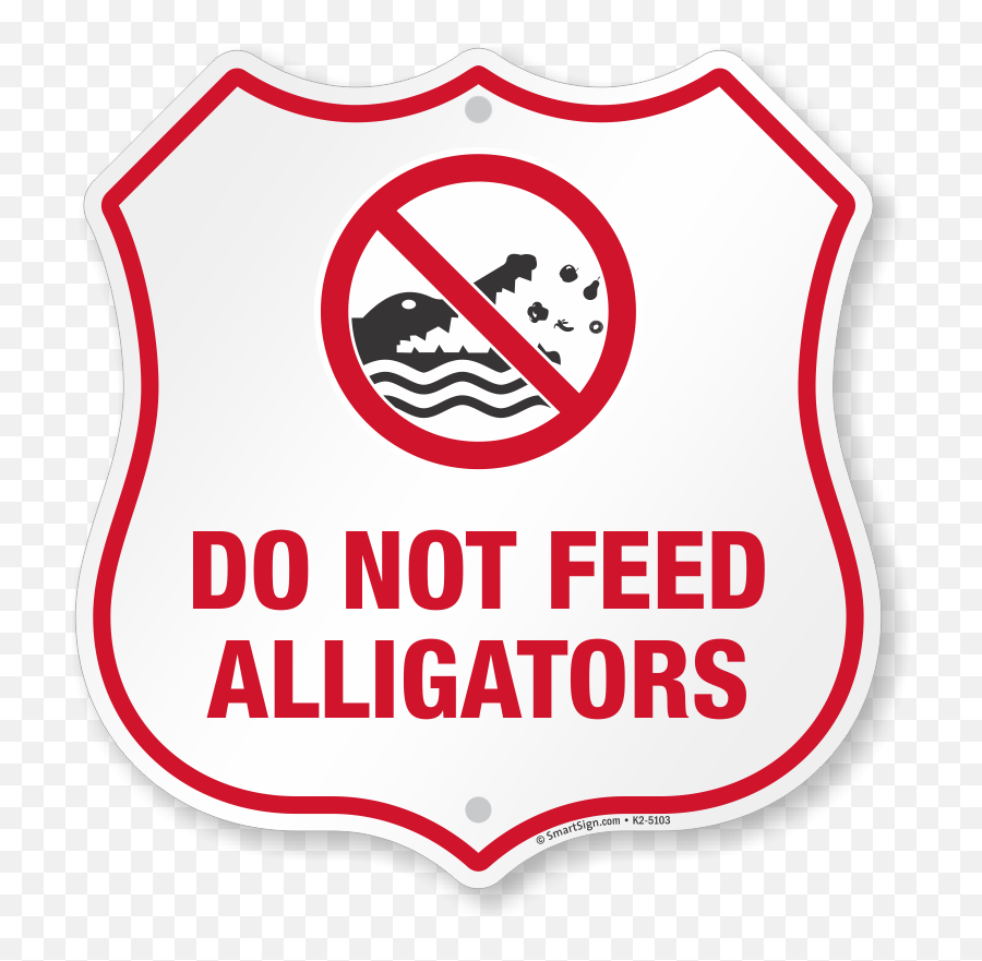Do Not Feed Alligators Sign - Language Png,Alligator Icon