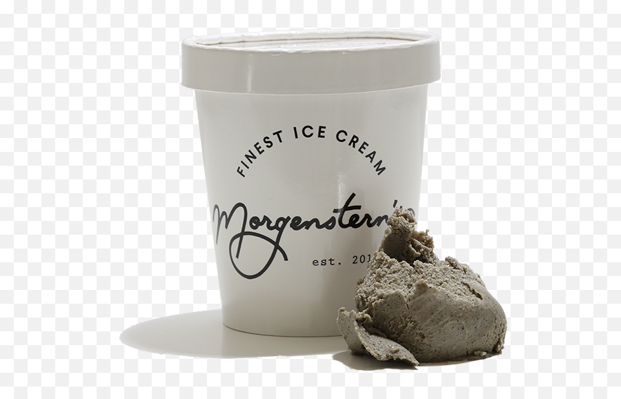 Black Sesame Caramel Ice Cream Pint Morgensternu0027s Finest - Lid Png,Black And White Icon Ice Cream Pint