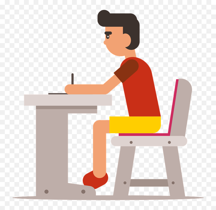 Free Classroom Clipart Transparent - Clipart World Stduy On Chair Clipart Png,Man At Desk Icon