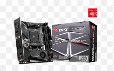 2021 Powered By Msi - Msi Gaming Edge B550 Wifi Motherboard png