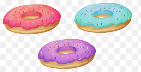 Download Free Printable Clipart And - Transparent Background Donuts Png