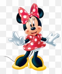 Imágenes De Minnie Mouse Roja Png - Minnie Mouse Name Tag,Minnie Png