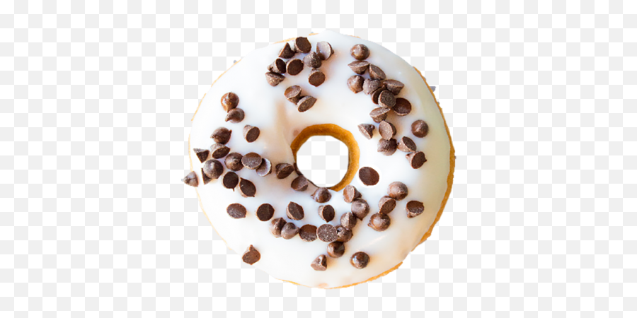 Download Hd Transparent Donuts - Vanilla Chocolate Chip Vanilla Donut With Chocolate Sprinkles Png,Donuts Transparent