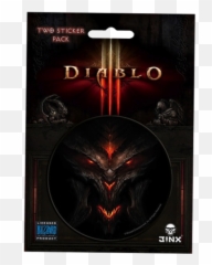 Diablo 3 - Face Sticker Diablo Gra Png,Diablo Png